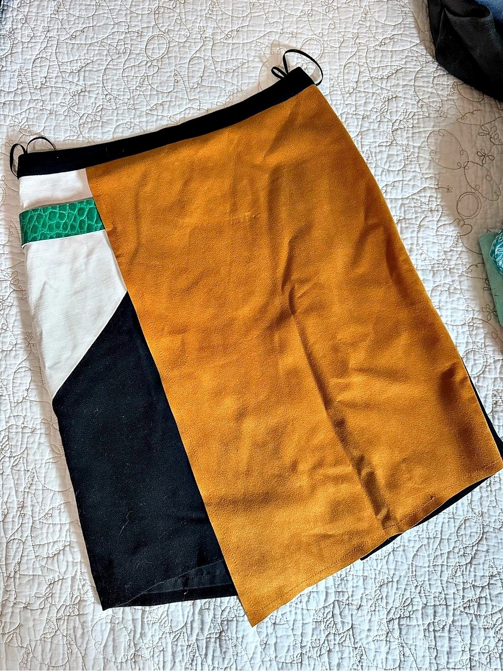 Sachin & Babi Color Block Mini Skirt Small